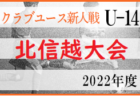 2022年度 第22回 石川県中学校新人サッカー大会　優勝は星稜中学校！