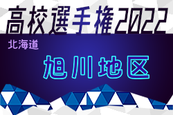 2022年度 第101回全国高校サッカー選手権大会 旭川地区予選（北海道） 優勝は旭川大高校！旭川北高校とともに全道大会出場！