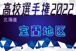 2022年度 第101回全国高校サッカー選手権大会 室蘭地区予選（北海道）優勝は室蘭清水丘高校！