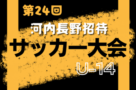 2022年度 第24回河内長野招待サッカー大会U-14（大阪）8/20,21結果判明分掲載！情報お待ちしています。