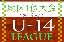 2022年度 AIFA U-14 サッカーリーグ地区1位大会 愛知県大会  東尾張･知多代表決定！やぐら表＆要項掲載！2/25,3/4開催！