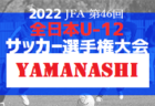 2022年度 第45回 EFA 愛媛県少年サッカー新人大会 U-11 南予地区予選 代表4チーム決定！結果表掲載