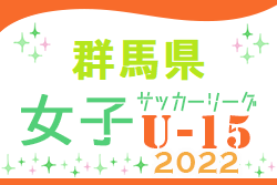 2022年度 第2回群馬県女子U-15サッカーリーグ　優勝のファリーナ高崎FCヴァリエンテス、関東L参入戦に参戦！