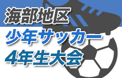 2022年度 海部地区少年サッカー4年生大会（愛知）結果更新中！第3位はFC市江！続報お待ちしています
