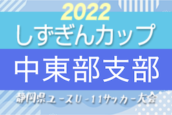 2022年度 しずぎんカップ第38回静岡県ユースU-11サッカー大会 中東部支部予選 　SALFUS、清水エスパルスが県大会出場決定！