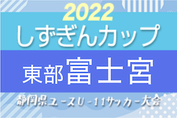 2022年度 後期5年生大会 富士宮ライオンズカップ 兼 しずぎんカップ静岡県U-11大会 東部／富士宮地区予選　優勝は富士根南SSS！最終結果掲載！