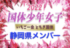 【東京都少年女子】出場選手掲載！2022年度 第77回国民体育大会 サッカー競技（いちご一会とちぎ国体、10/3～10/6）