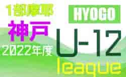 2022年度 神戸市サッカー協会Ｕ-12少年サッカーリーグ 後期1部摩耶リーグ（兵庫）9/23.25結果！　次回日程情報募集中です
