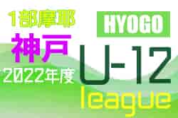 2022年度 神戸市サッカー協会Ｕ-12少年サッカーリーグ 後期1部摩耶リーグ（兵庫）優勝は多井畑A！　全日程終了