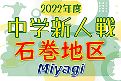 2022年度 石巻地区中学校新人大会 サッカー競技 （宮城） Aブロック優勝の矢本第一中とBブロック優勝の住吉中が県大会出場！