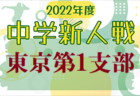 2022年度 JFA第46回全日本U-12サッカー選手権大会　北摂予選（兵庫）優勝は長尾W！