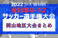 2022年度 JFA 第46回全日本U-12サッカー選手権大会 岡山県大会 地区大会まとめ 各地区の詳細情報募集！
