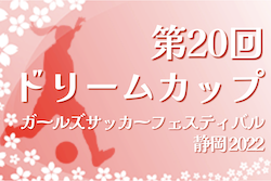 2022年度 JFAガールズサッカーフェスティバル静岡 第20回ドリームカップ　優勝はFine静岡！東海大会出場5チーム決定！情報ありがとうございます！