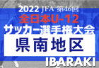 高円宮杯JFA第34回全日本U-15サッカー選手権大会 大阪府予選プレーオフ2022 関西大会出場7チーム決定！