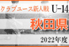 2022年度 第34回TOYOTAトヨタジュニアカップ U-11少年サッカー決勝大会（秋田県新人戦）優勝は四ツ小屋・牛島！