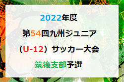 2022年度 第54回九州ジュニア（U-12）サッカー大会 福岡県大会 筑後支部予選　優勝はペラーダ！