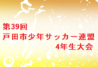 2022年度 第55回 中日旗争奪岐阜県少年サッカー選手権（U-12） 西濃地区大会 優勝は名森SSS！