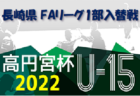 2022年度 第17回福井県中学校秋季新人大会サッカー競技　優勝は武生第一中学校！