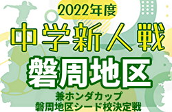 2022年度 ツルヤ杯争奪 磐周地区中学校新人サッカー大会兼ホンダカップ磐周地区予選（静岡）優勝は磐田市立豊田南中学校！