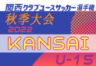 2022年度 福島民報旗争奪 第35回福島県中学生サッカー新人大会　優勝はモンターニャ！