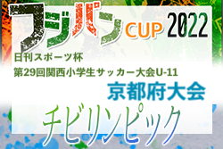 2022年度 日刊スポーツ杯第29回関西小学生サッカー大会U-11 京都府大会 優勝は京都葵FC！