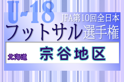 2022年度 JFA第10回全日本U-18フットサル選手権大会 宗谷地区予選（北海道）優勝はVALIENTE！情報ありがとうございます！