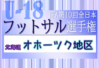 2022年度 JFA第10回全日本U-18フットサル選手権大会 釧路地区予選（北海道）優勝は釧路北陽高校！全道大会出場2チーム決定！