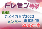 THFA セイホクカップ 2022 第3回東北 U-15 女子サッカー選抜大会 優勝は青森県選抜！