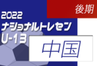 2022ナショナルトレセンU-13後期 関西U-14参加メンバー掲載！（11/24～11/27）