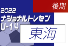 2022ナショナルトレセンU-14後期（11/24～11/27）北海道U-14 参加メンバー掲載！