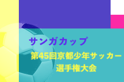 2022年度 サンガカップ第45回京都少年サッカー選手権大会 1/7開幕！組合せ掲載！