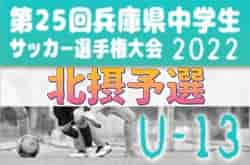 2022年度 第25回兵庫県中学生（U-13）サッカ－選手権大会 北摂予選 優勝はFCパスィーノ伊丹！伊丹FCも県大会へ！全結果掲載