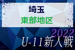 2022年度 第17回埼玉県4種新人戦 U-11 東部地区大会 県大会出場4チーム決定！