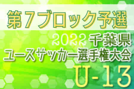 【写真掲載】2022年度 千葉県ユース（U-13）サッカー選手権大会 7ブロック予選  ヴィスポ柏、ラソフィーオ鎌ケ谷、KAMAGAYA SC、 レイソル流山がブロック代表決定！