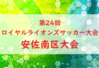 2022年度 第24回ロイヤルライオンズサッカー大会（第24回広島市少年ジュニアサッカー大会） 西区大会　市大会出場チーム決定！