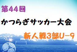 2022年度 第44回かつらぎサッカー大会 新人戦3部U-9(奈良県開催) 結果情報をお待ちしています！