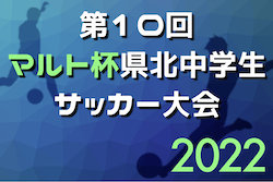 2022年度 第10回マルト杯 県北中学生サッカー大会（茨城）　優勝は久慈中学校！最終結果掲載！