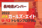 【メンバー】2022年度 JFAガールズ・エイト U-12（九州）トレセンプログラム 熊本県参加選手掲載！