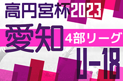 2023年度 高円宮杯 JFAU-18サッカーリーグ 愛知県4部  Aは中部大第一B、Bは享栄、Cは大同Bが優勝！