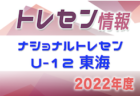 【愛知県メンバー】2022年度 東海中学生選抜サッカー大会  愛知県U-14・U-13トレセン選抜