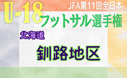 2023年度 JFA第11回全日本U-18フットサル選手権大会 釧路地区予選 (北海道) 優勝は釧路北陽A！