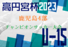 2023年度　第7回 SFA U-10サッカー選手権 湖西ブロック予選　県大会出場8チーム決定！未判明結果募集！