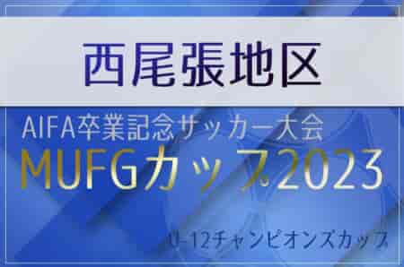 2023年度 卒業記念サッカー大会 第17回MUFGカップ 西尾張代表決定戦（愛知）一宮FC･尾西FCA･愛知FC一宮･DIVINE県大会出場決定！