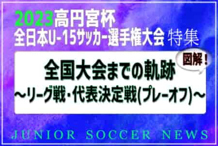 高円宮杯 全国大会出場への道のり徹底解説 <br>～図解！リーグ戦、代表決定戦（プレーオフ）のしくみとは？～ <br>出場全32チーム掲載！ 2023年度高円宮杯U-15特集