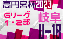 ベストイレブン掲載！高円宮杯岐阜県ユースリーグ 1部･2部（Gリーグ）2023 G2参入戦 最終結果更新！