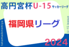 高円宮杯 JFA U-15 サッカーリーグ 2024 堺整形外科杯 第16回福岡県 U-15 サッカーリーグ 結果速報！ 5/3.4.5