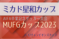 2023年度 第25回 ミカド星和カップ（愛知）優勝は一宮FC A！県大会出場決定！尾張FC A･七宝KFC･尾西FC AはMUFG代表決定戦出場！