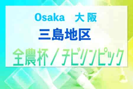 2023年度 U-11チビリンピックサッカー大会 JA全農杯 三島地区予選（大阪）中央大会進出3チーム決定！
