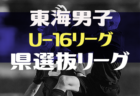 2023年度 東海女子U-16リーグ（県選抜リーグ） 後期  最終節2/18 結果更新！全節WOM掲載