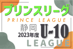 2023年度 SGRUM PRINCE LEAGUE U-10 静岡   プリンスリーグ1部優勝はキューズFC浜松！チャレンジ1部はFCガウーショが優勝！